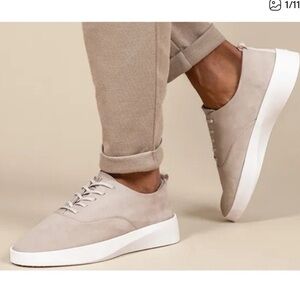 Wolf & Shepherd Cruise Italian Leather Lace Up Sneaker Modern Luxury Shoes sz 11